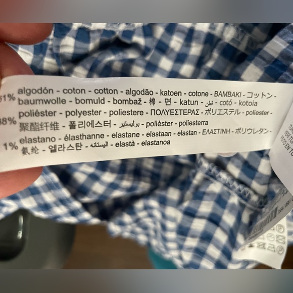 Blue and white checkered Zara dress - Picture 8 of 8